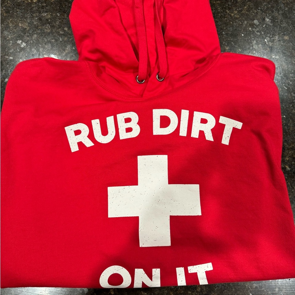 Red Baseballisim Hoodie